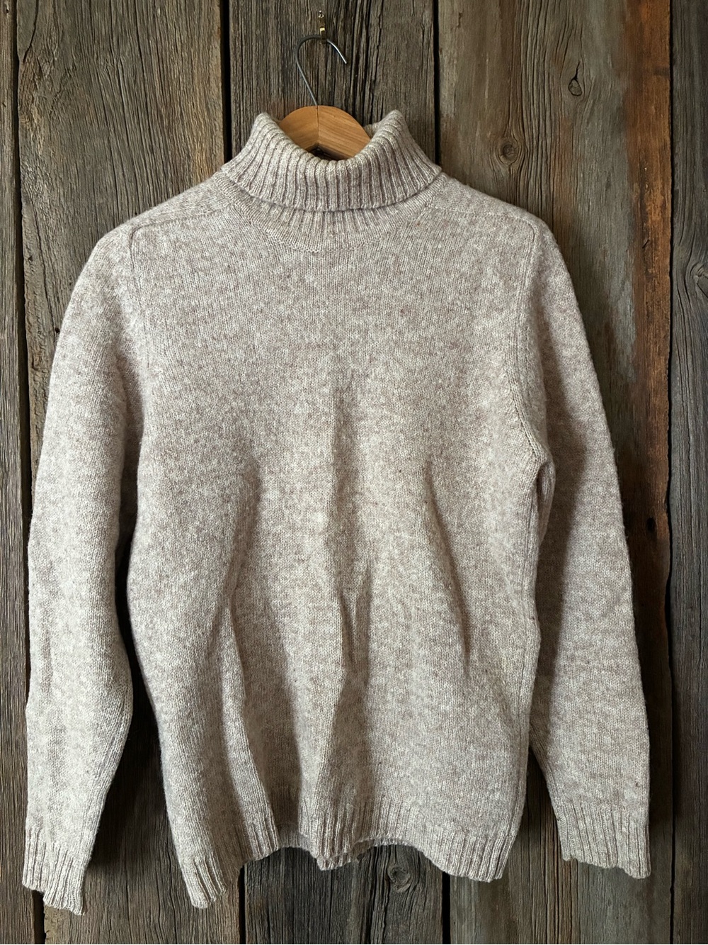 Vintage British Wool Kings Road Sears Turtleneck Sweater, S